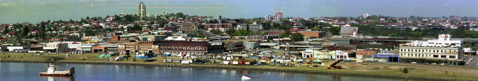 Warana  - Mardi Gras Site - Warana Place  on Stanley Street  South Bank - 1978