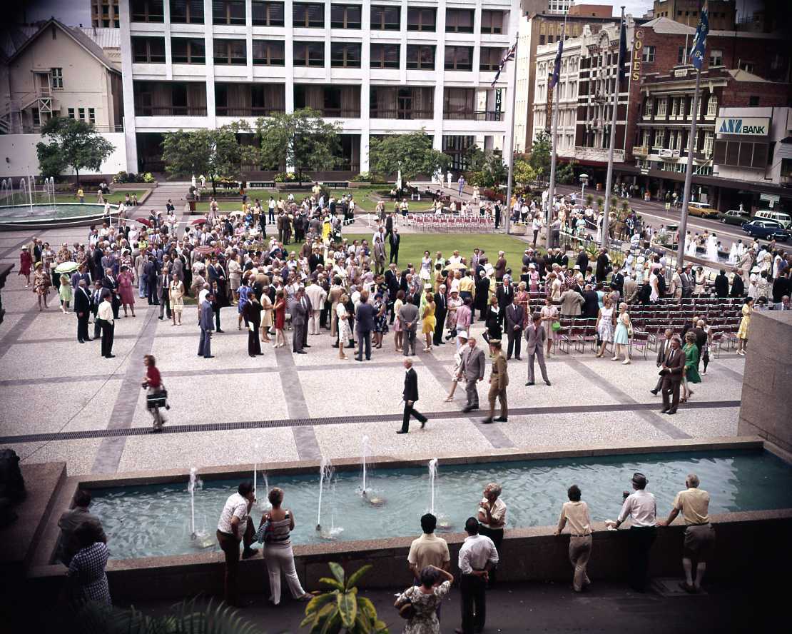 King George Square Opening - 1975