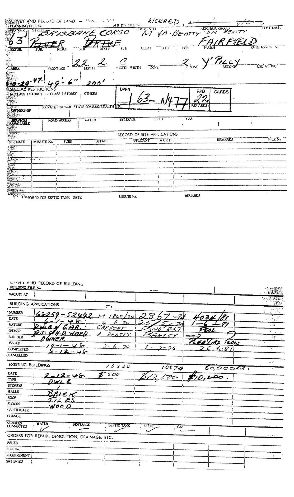 63 BRISBANE CSO FAIRFIELD QLD 4103