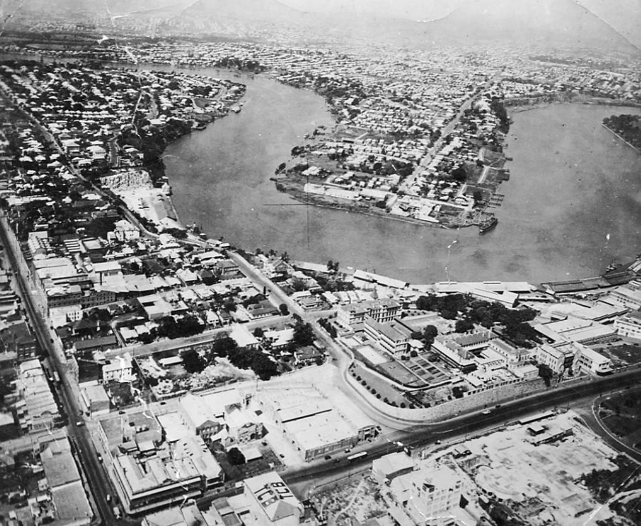 Aerial View - Fortitude Valley and Kangaroo Point - 1931