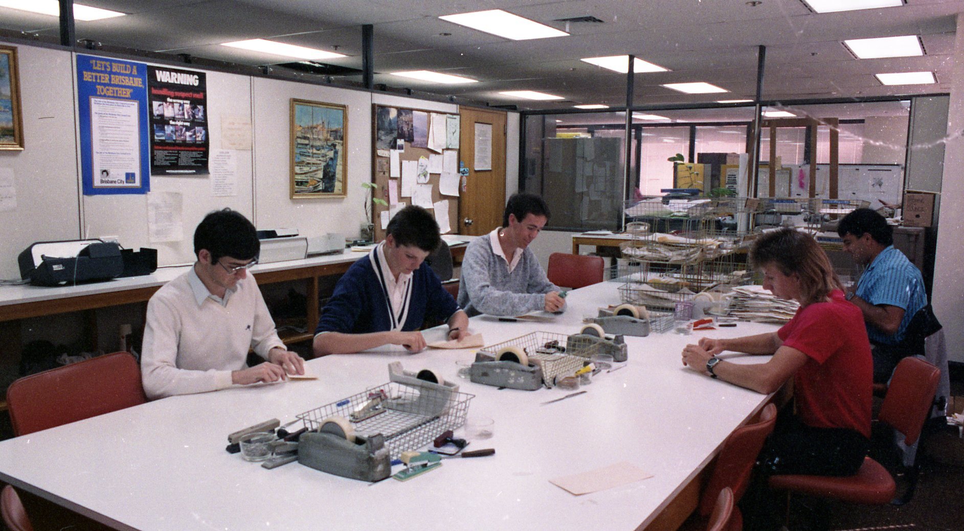 Central Records Branch - Mail Room - 1986