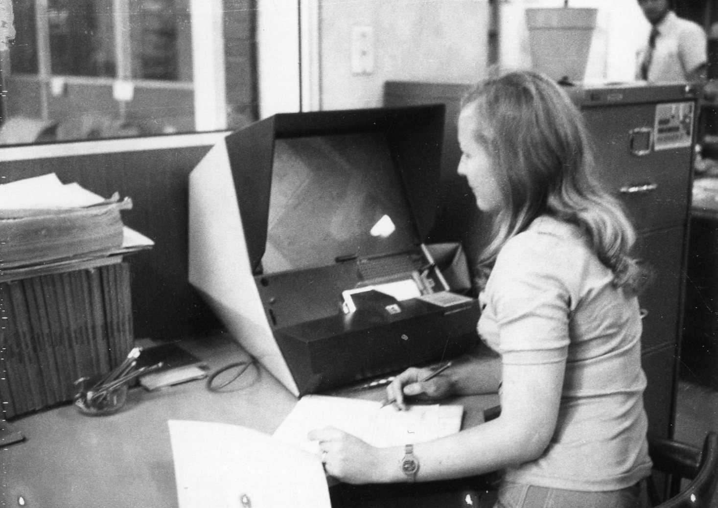 Central Records Branch - Indexing Section - City Hall - 1975
