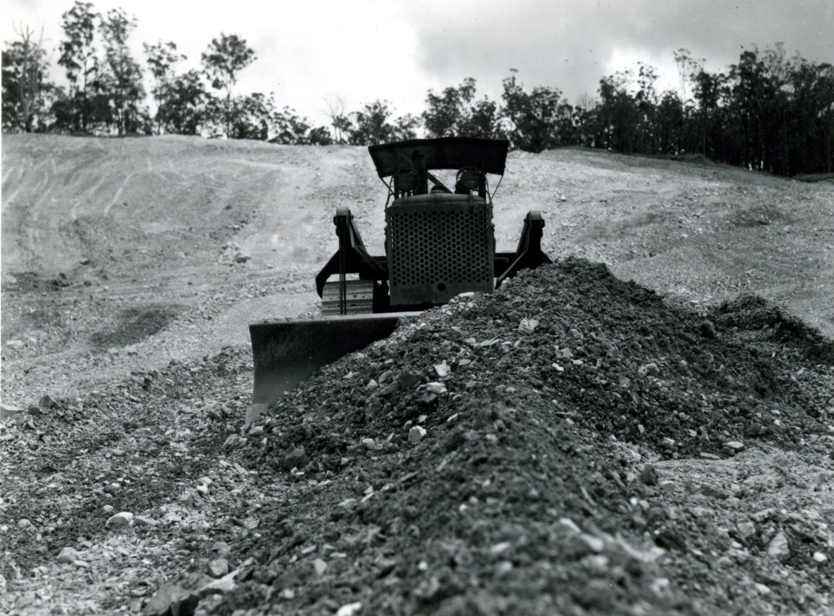 Council Bull-dozers Working at the Pine Mountain Gravel Pit 1949