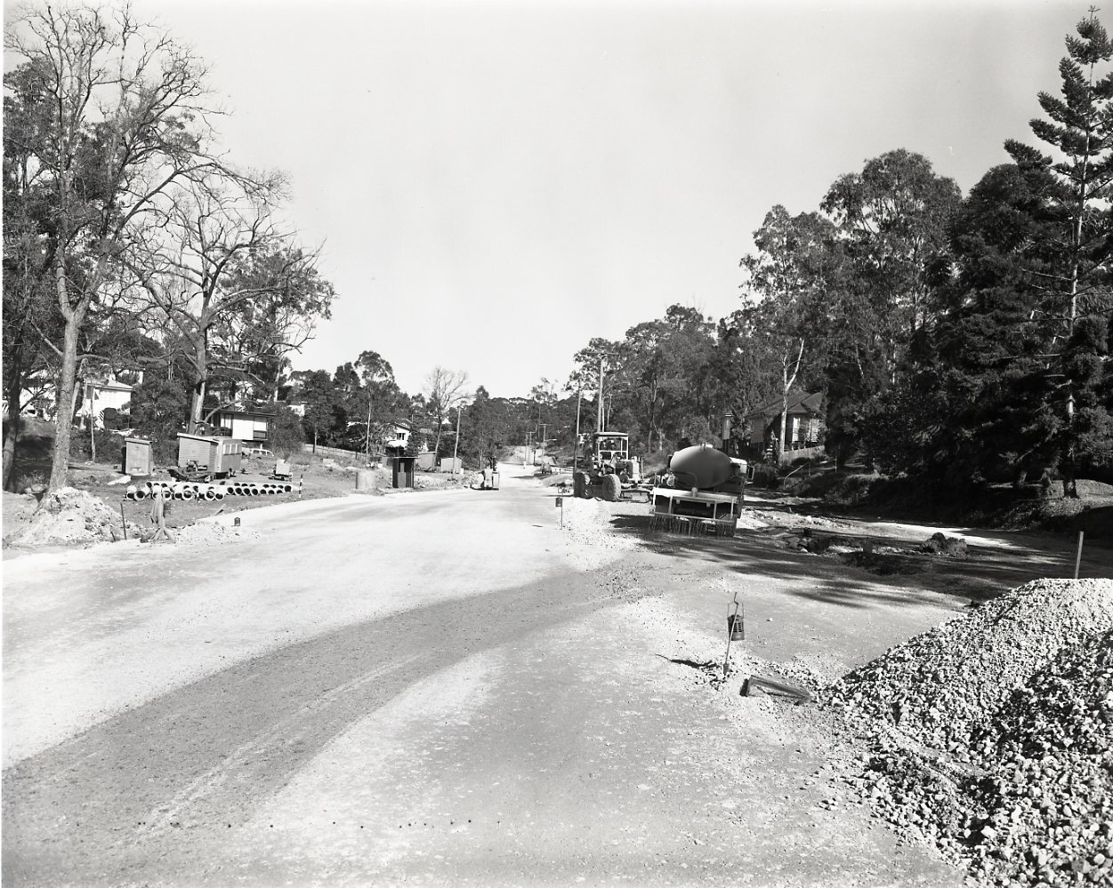 Road Construction. Fernvale Road, Tarrigindi c1972