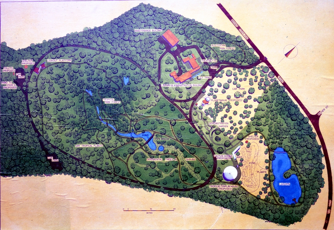 Mt Coot-tha Botanic Gardens - Plan of Proposed Layout of Gardens 1969