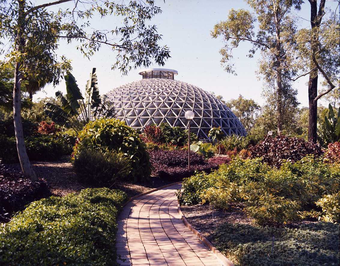 Mt Coot-tha Botanic Gardens - Tropical Display Dome Exterior View 1987