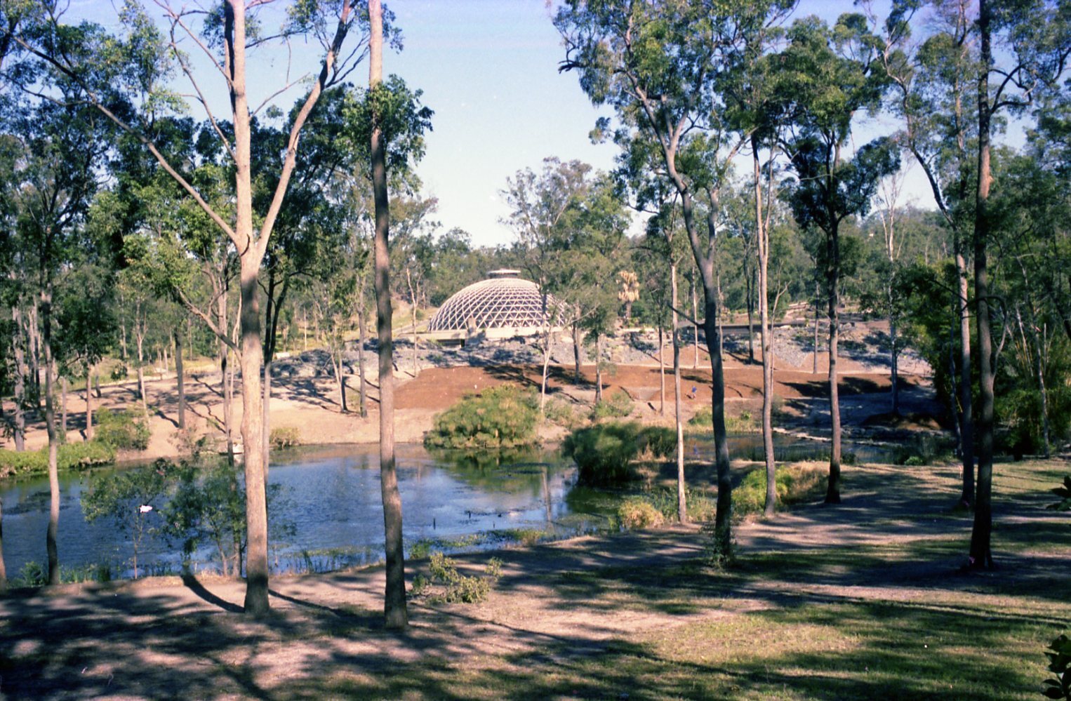 Mt Coot-tha Botanic Gardens - General Views of Lagoon Tropical Display Dome. 1978