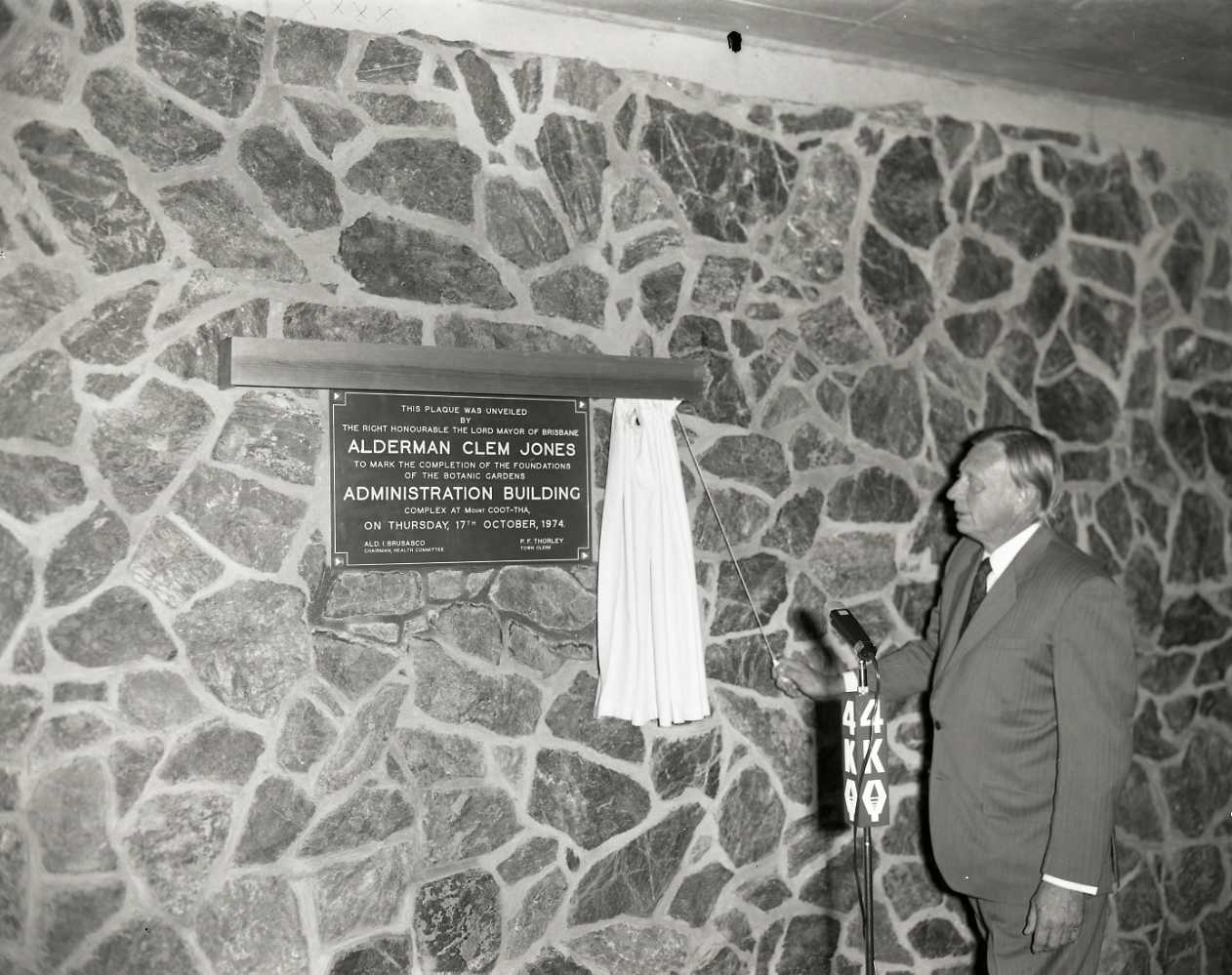 Mt Coot-tha Botanic Gardens - Administration Building Completion of Foundations - 1974