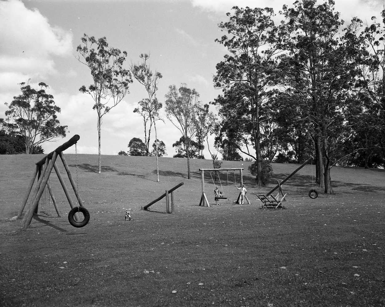 Sherwood Arboretum - New Playground Equipment -1975