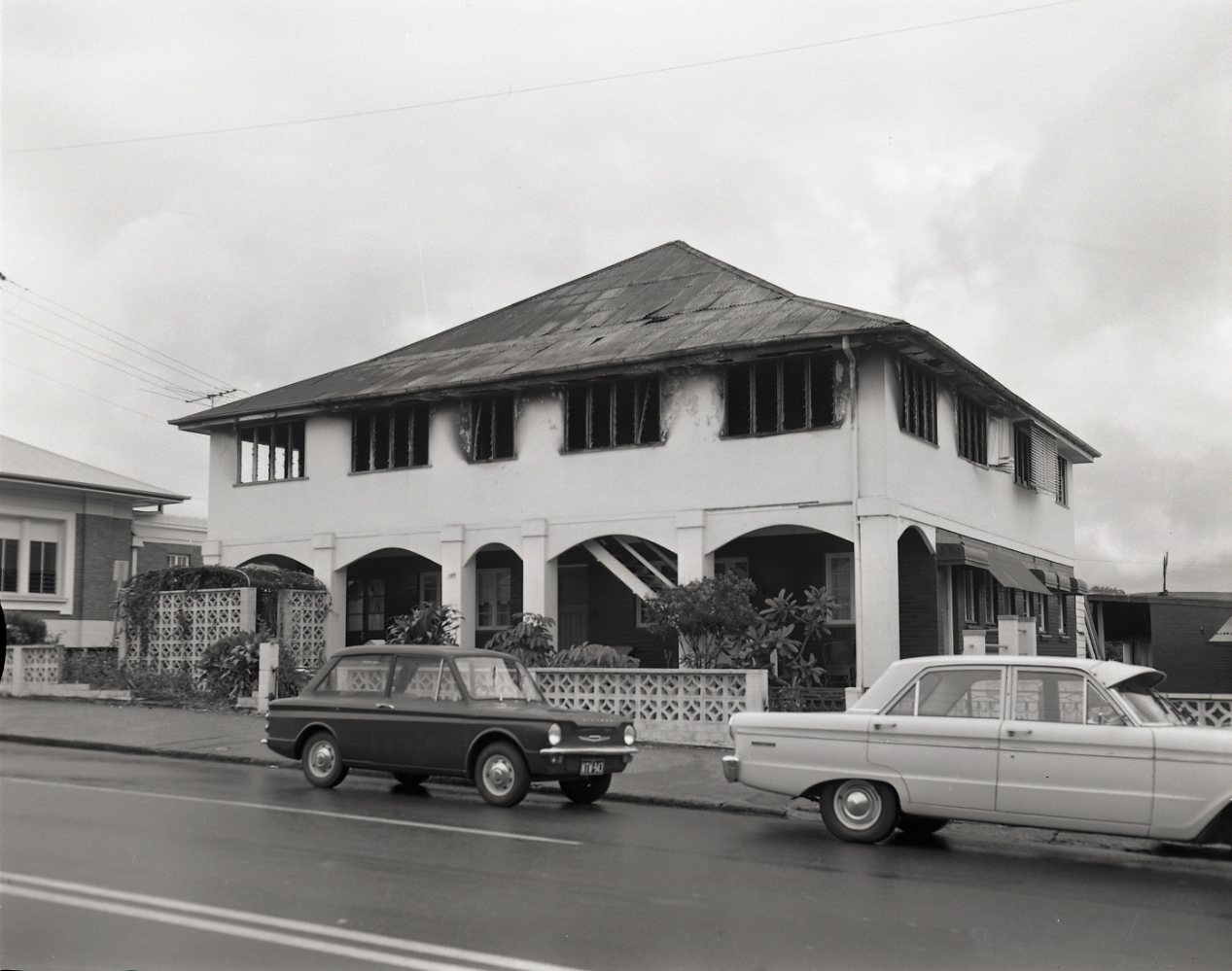 Fire Damaged House at 345 Sandgate Road Albion.