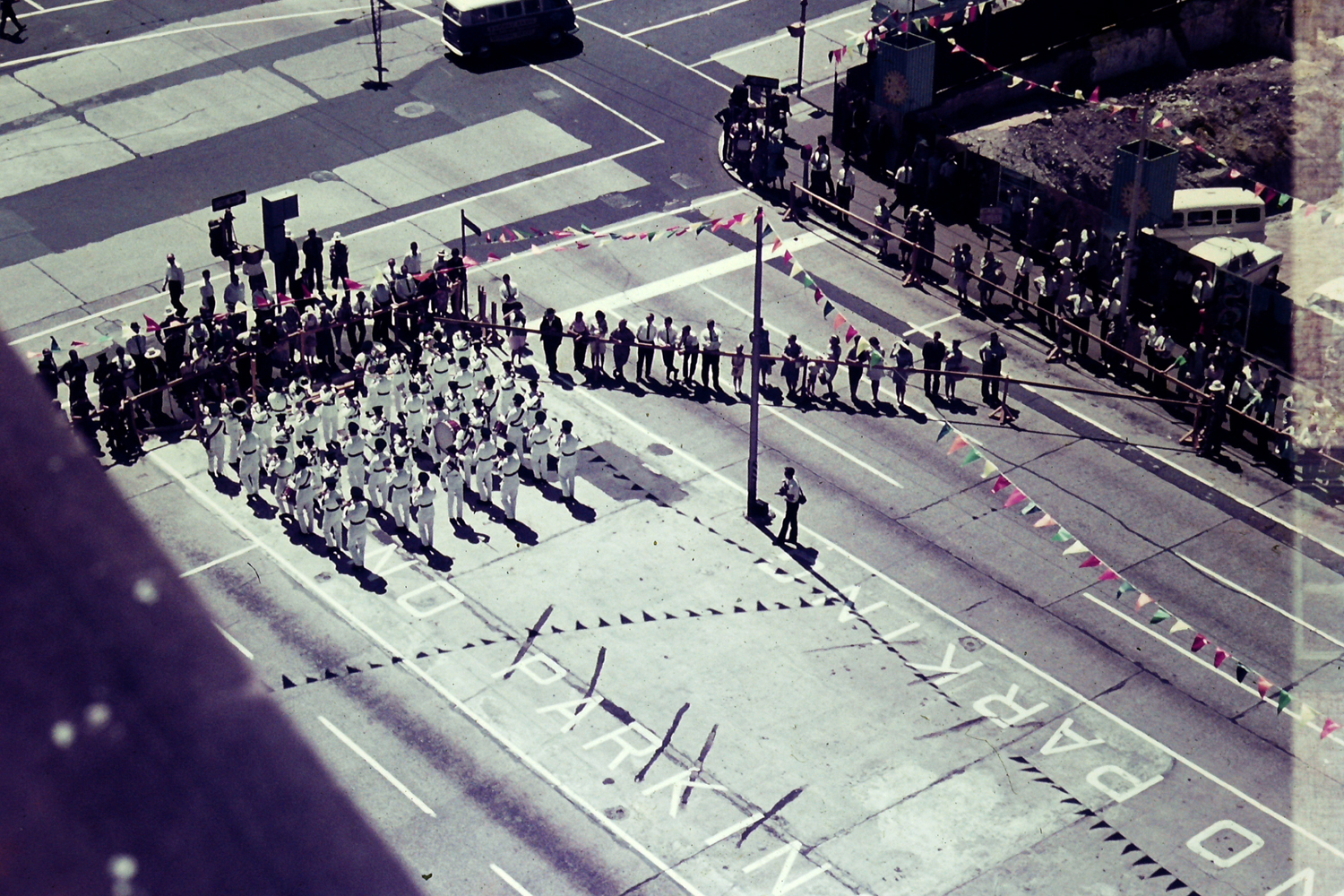 Warana Festival - Marching Band in King George Square - 1967
