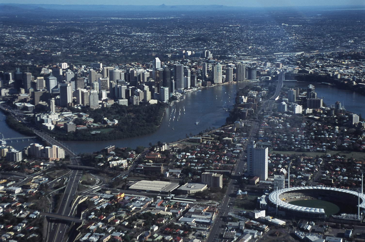 Aerial View of Brisbane - 2005