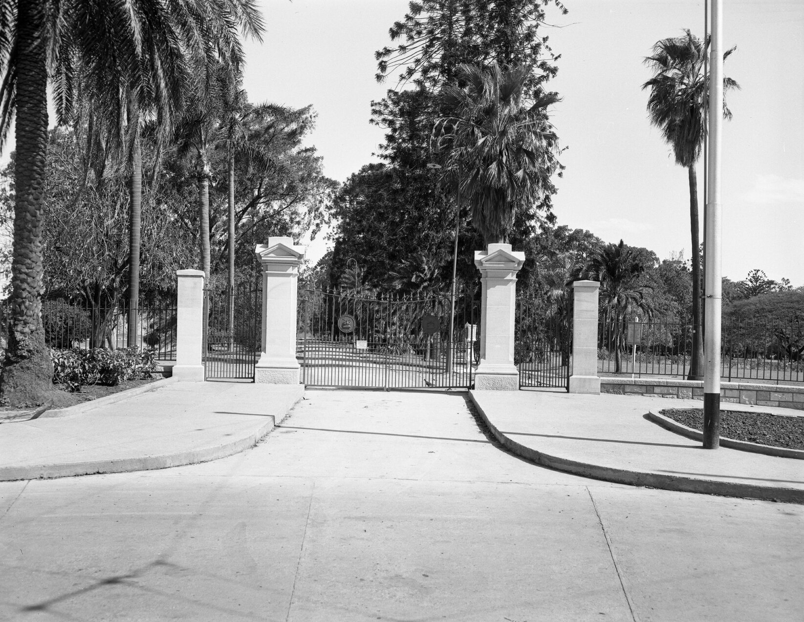 Edward Street Gates to the City Botanic Gardens - 1981