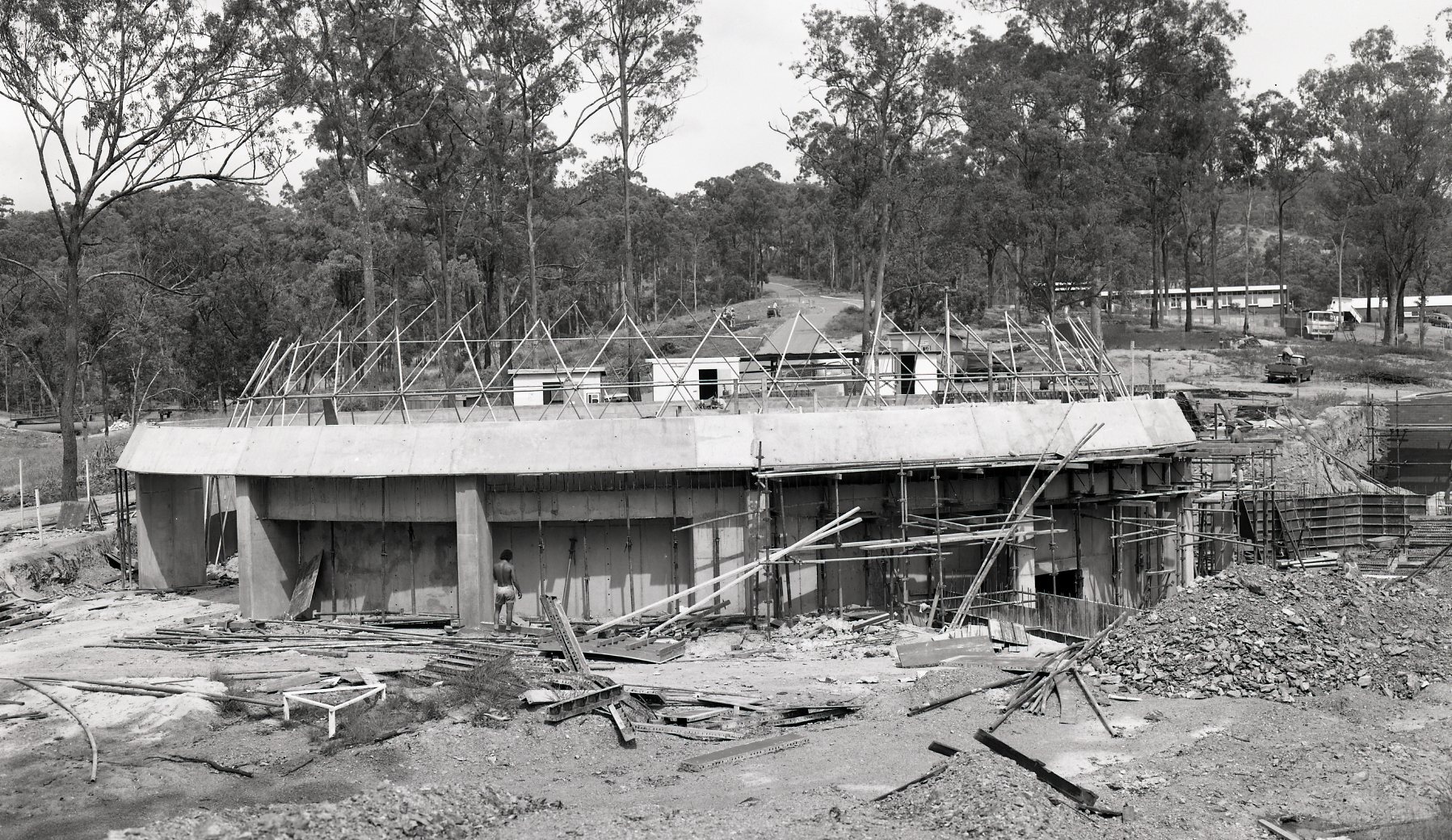 Brisbane Botanic Gardens - Tropical Display Dome Construction - Mt Coot-tha. - 1977