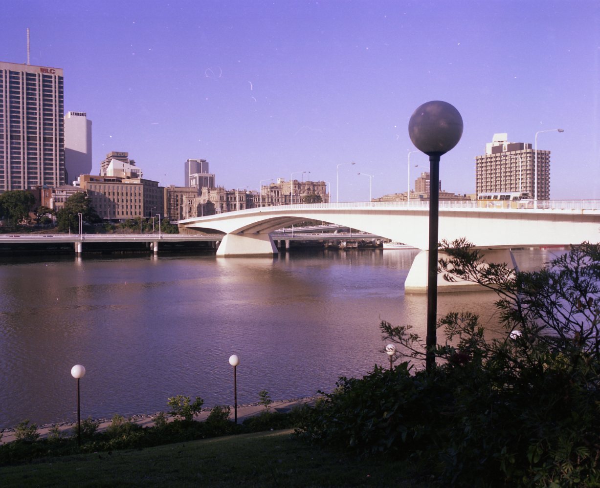 Victoria Bridge and City Skyline from QEII Park - 1982