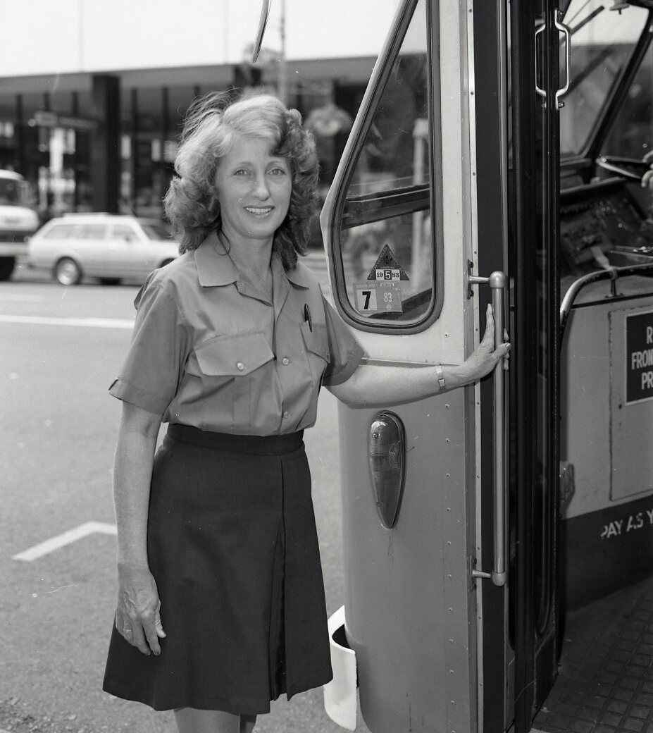 Bus Driver Elaine Stewart - First Woman Elected Vice President Queensland Branch of the Australian Tramway and Motor Omnibus Employees Association - 1982