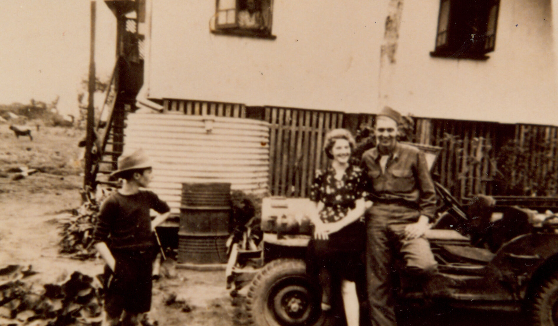 American Serviceman with Australian Girl at Coopers Plains