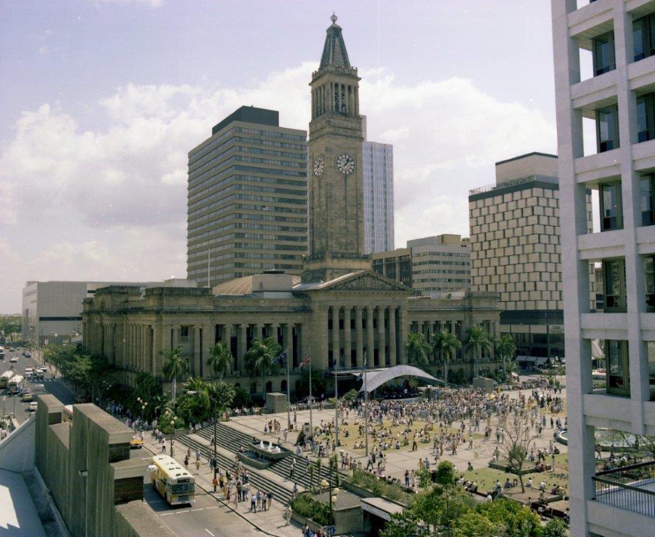 City Hall and King George Square - 1981