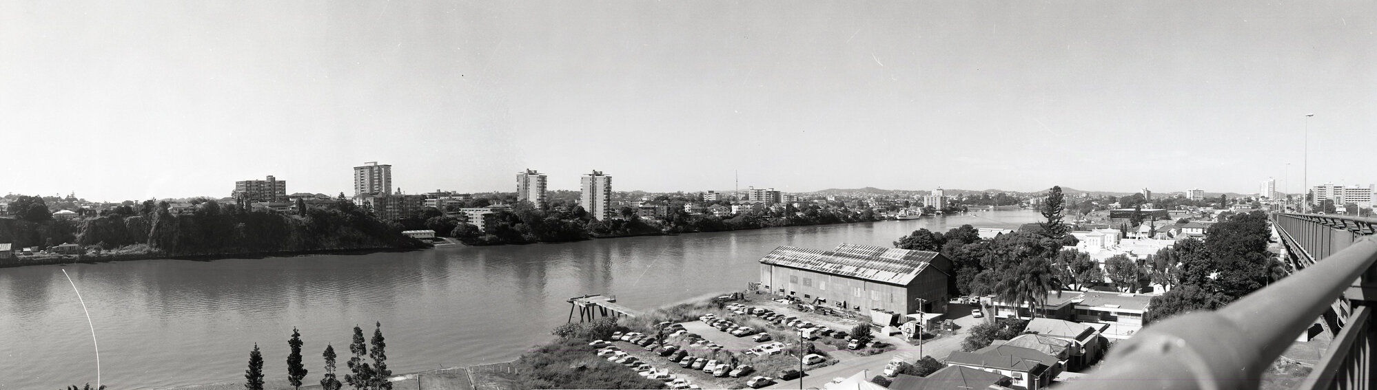Kangaroo Point - Brisbane River - New Farm from Story Bridge - 1982