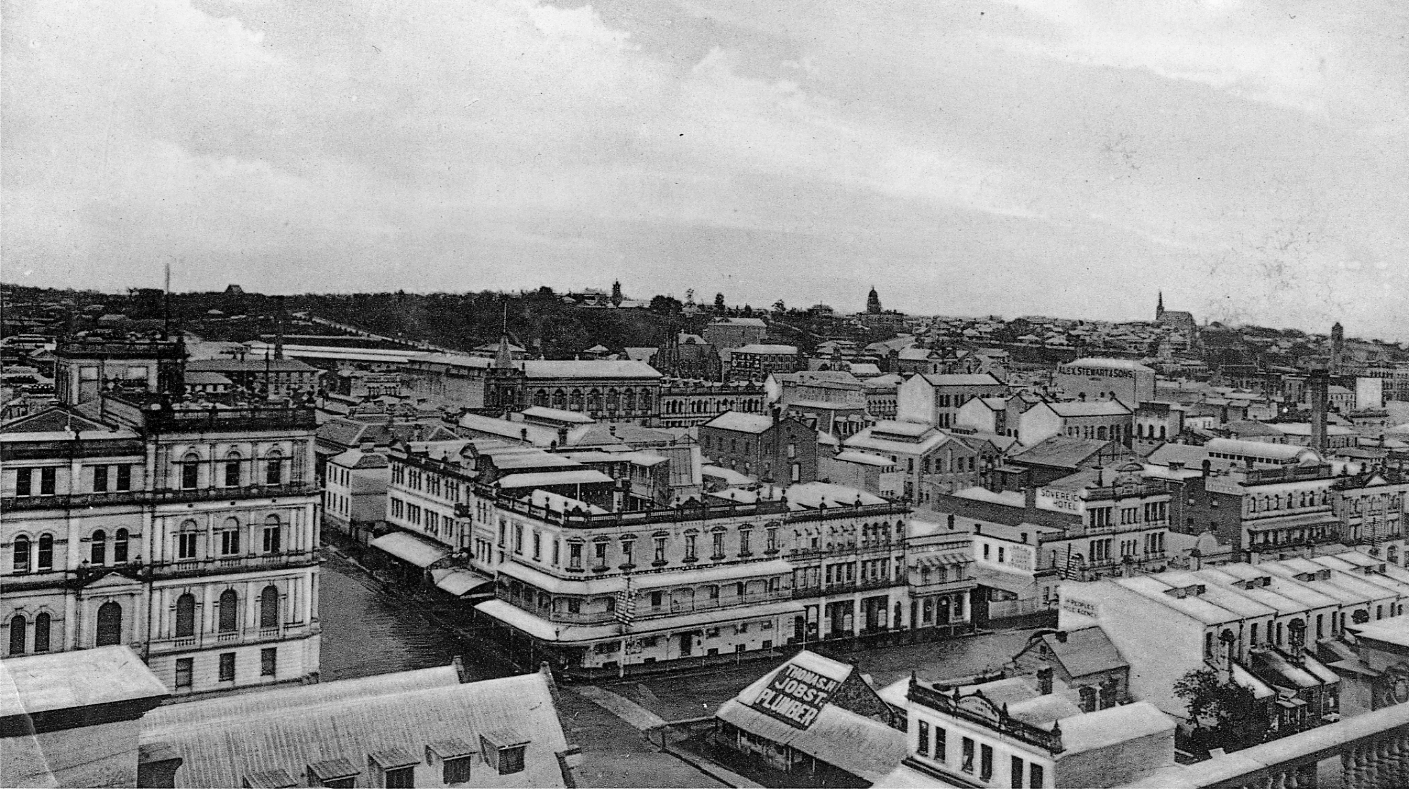View of Brisbane from Executive Building - 1900