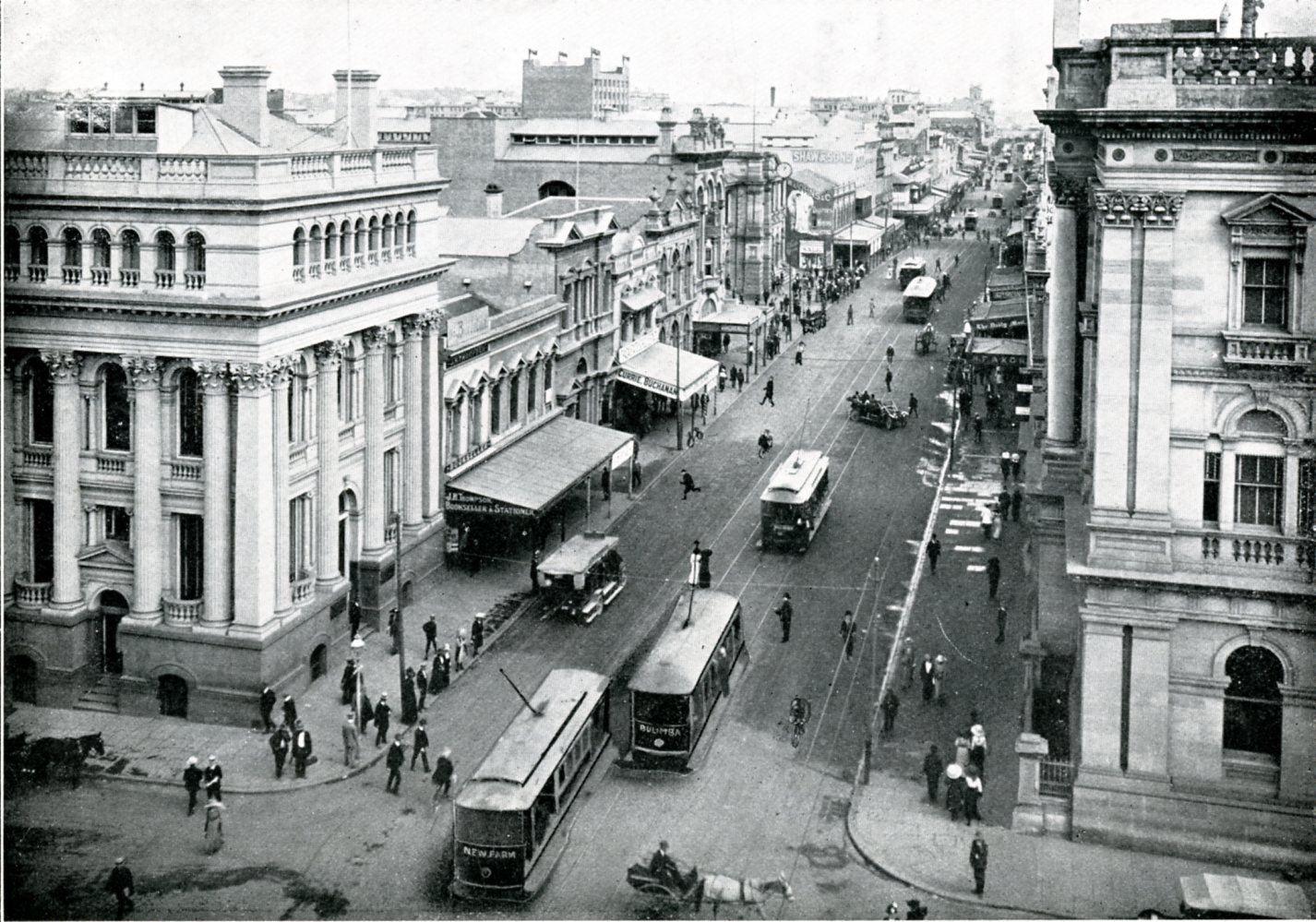 Corner Queen and Creek Street - Taken circa 1920's