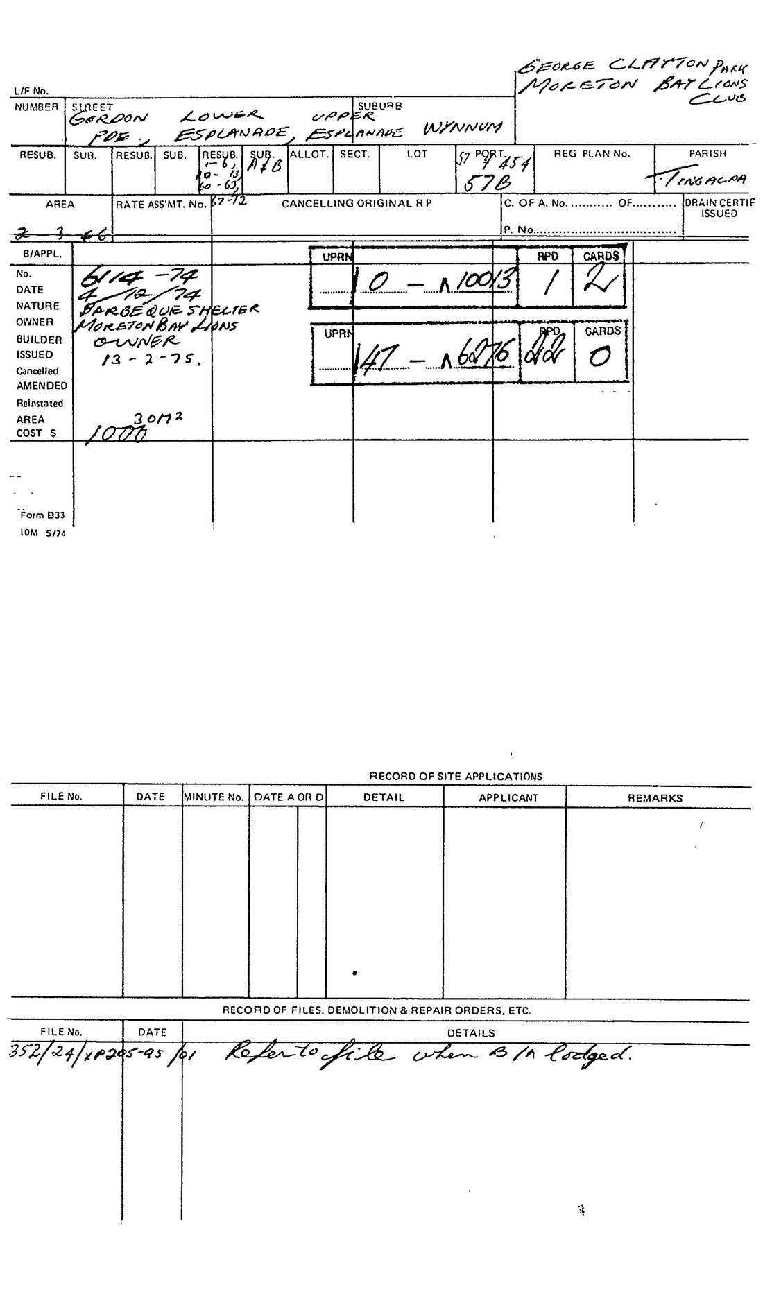 75 LOWER ESP MANLY QLD 4179 (RP33017/L19)