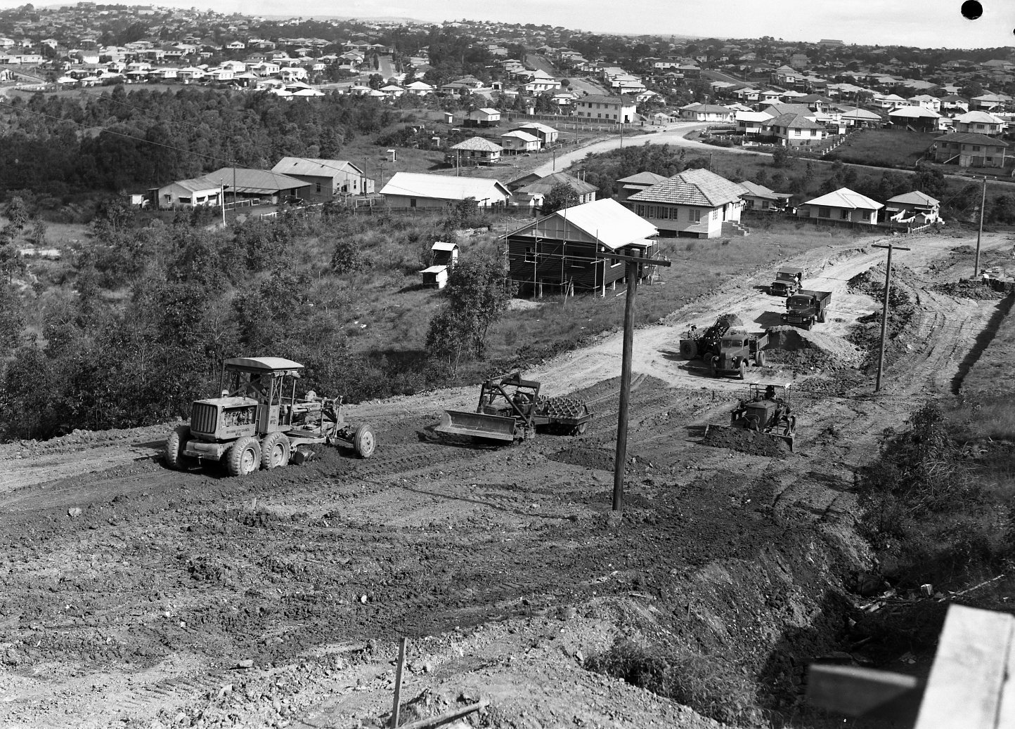 Dover Street Under Construction - Wilston - 1949