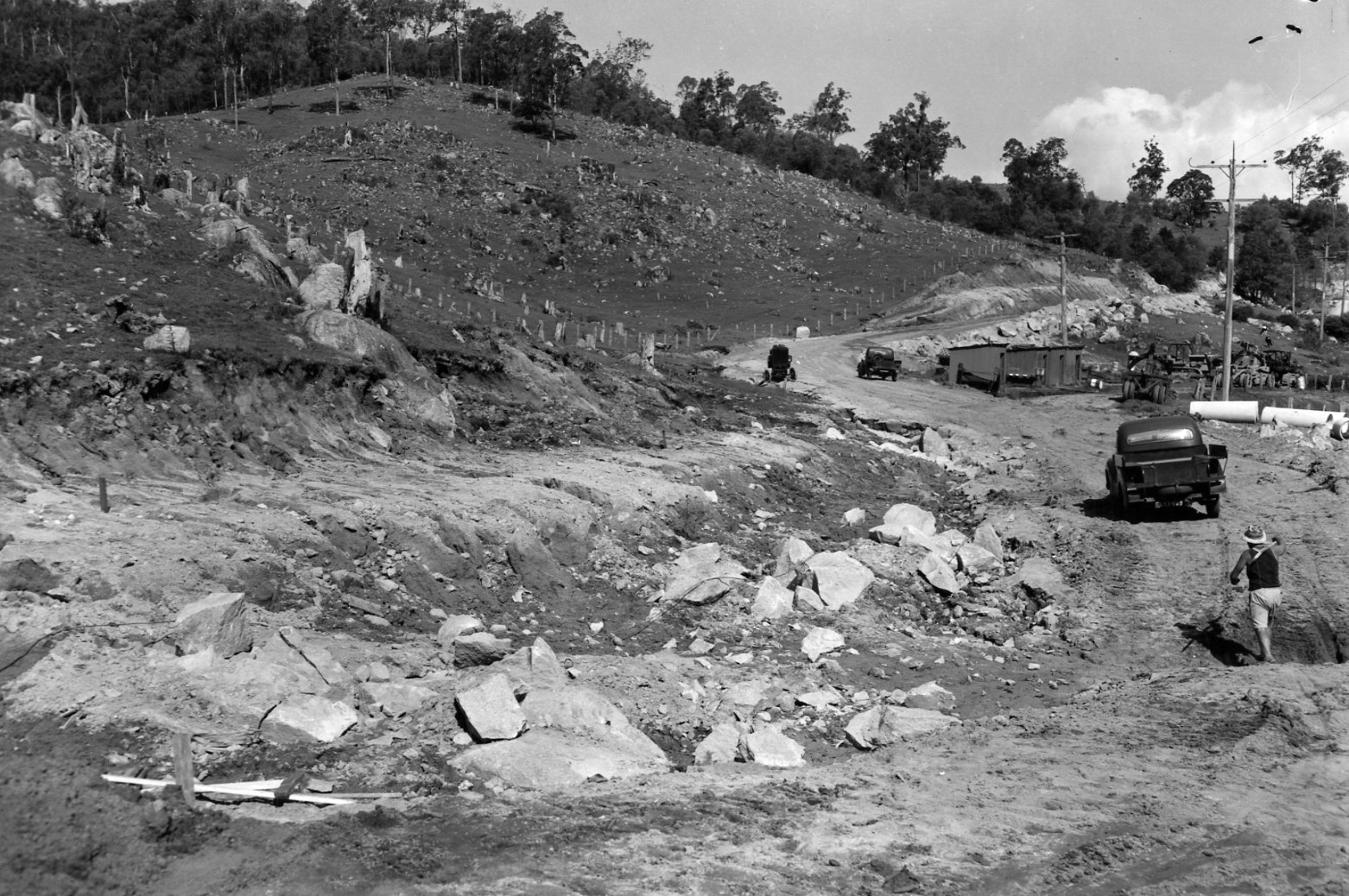Settlement Road - The Gap - Under Construction - 1955