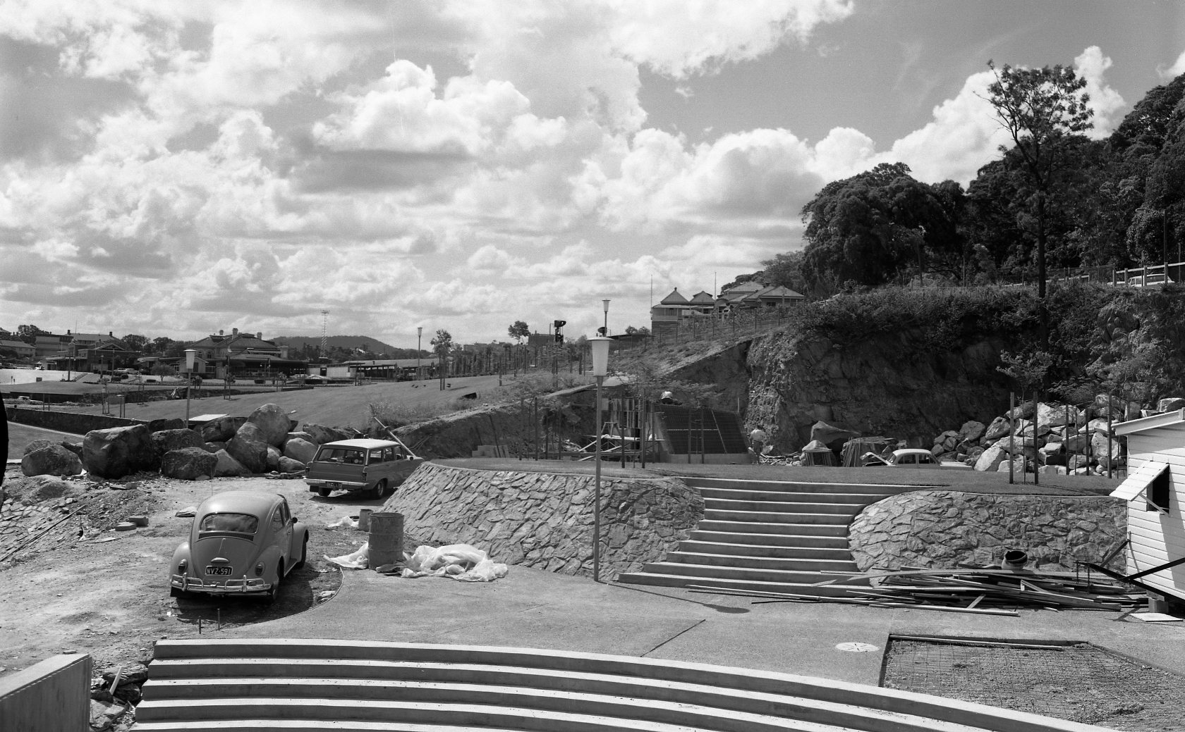 Roma Street Parklands Landscaping Progress - 1970