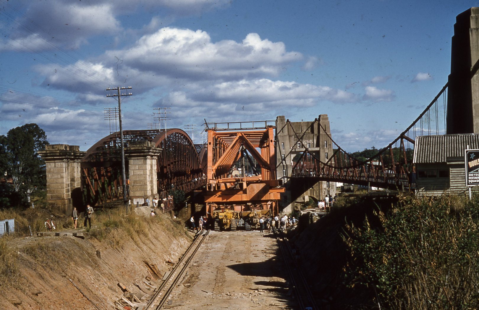 Second Indooroopilly Railway Bridge Under Construction - 1957