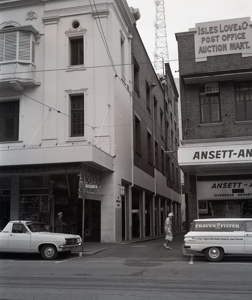 Isles Lane and Adelaide Street - 1967