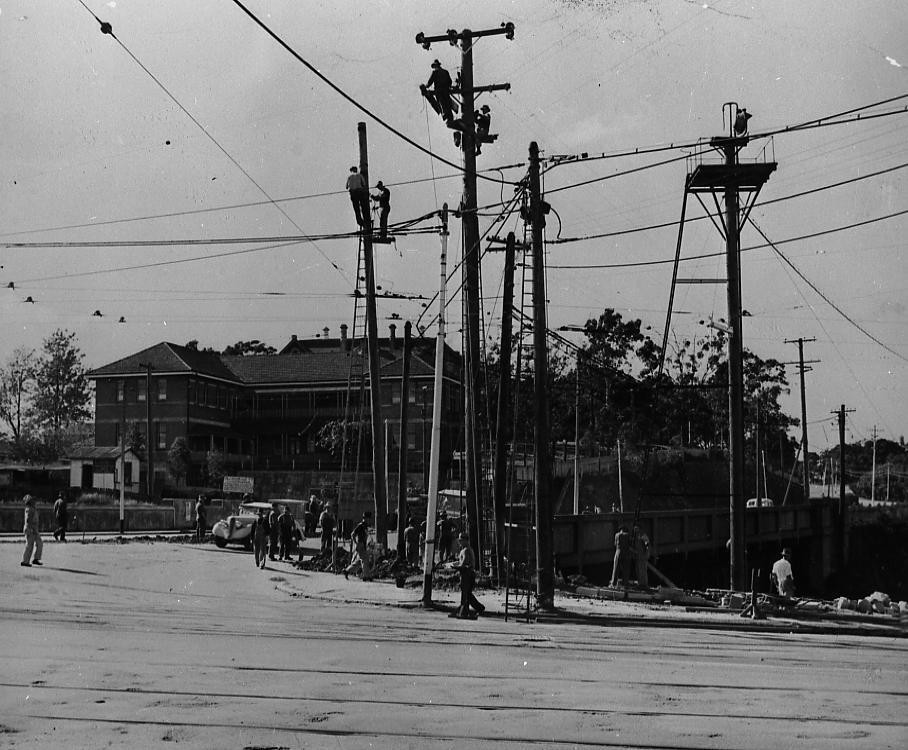 Tram Extensions - Petrie Terrace 1949