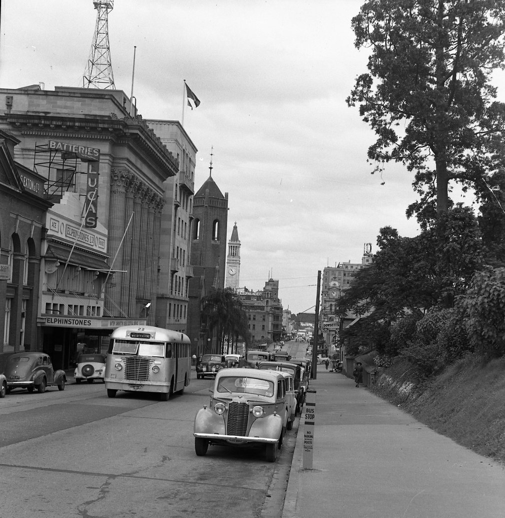 Looking down Ann Street from Wharf Street - 1949
