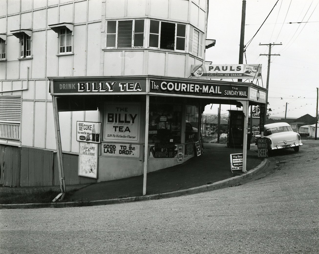 Gladstone Road and Gertrude Street Corner Shop - Highgate Hill - 1963
