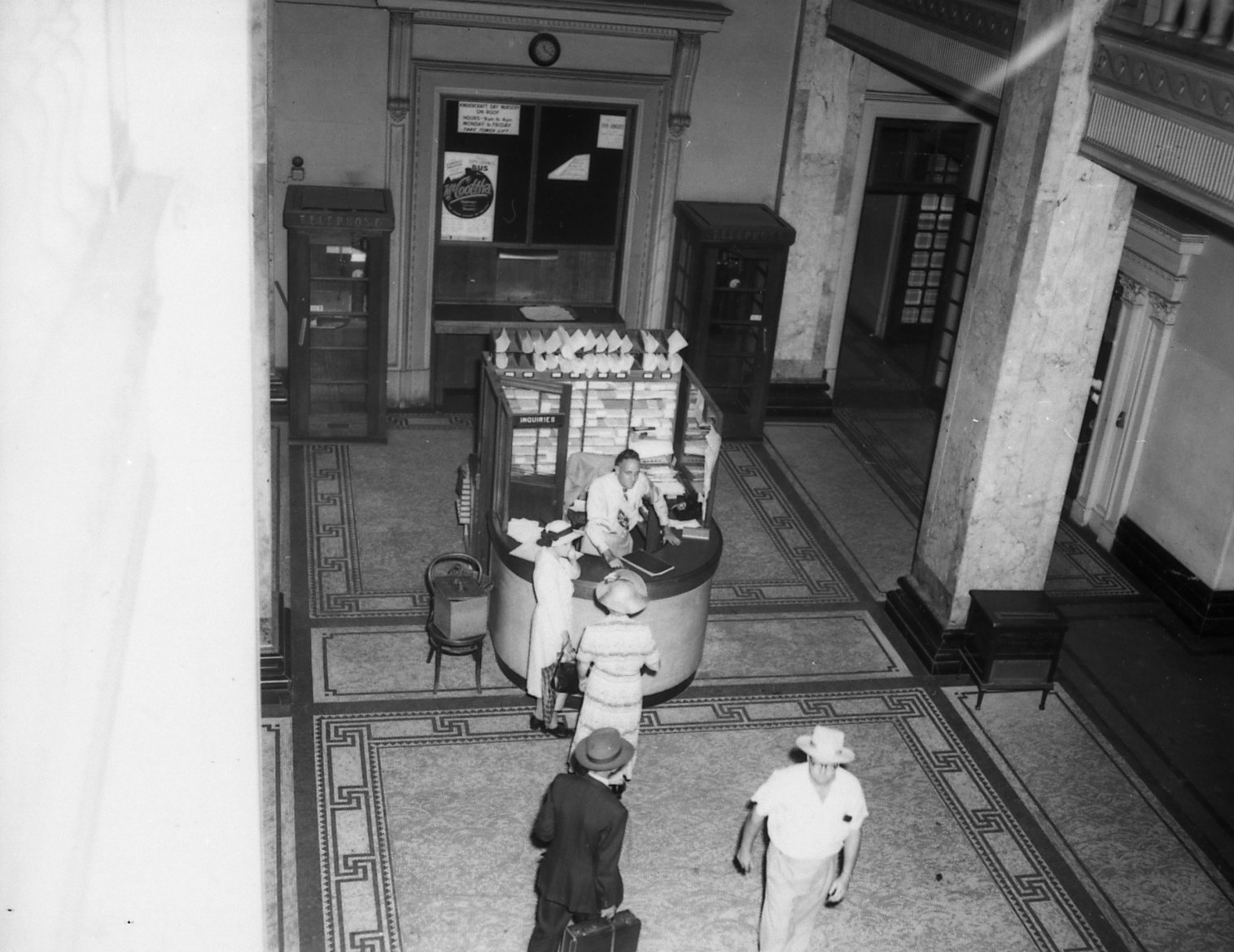 Enquiries Desk City Hall Adelaide Street 1955