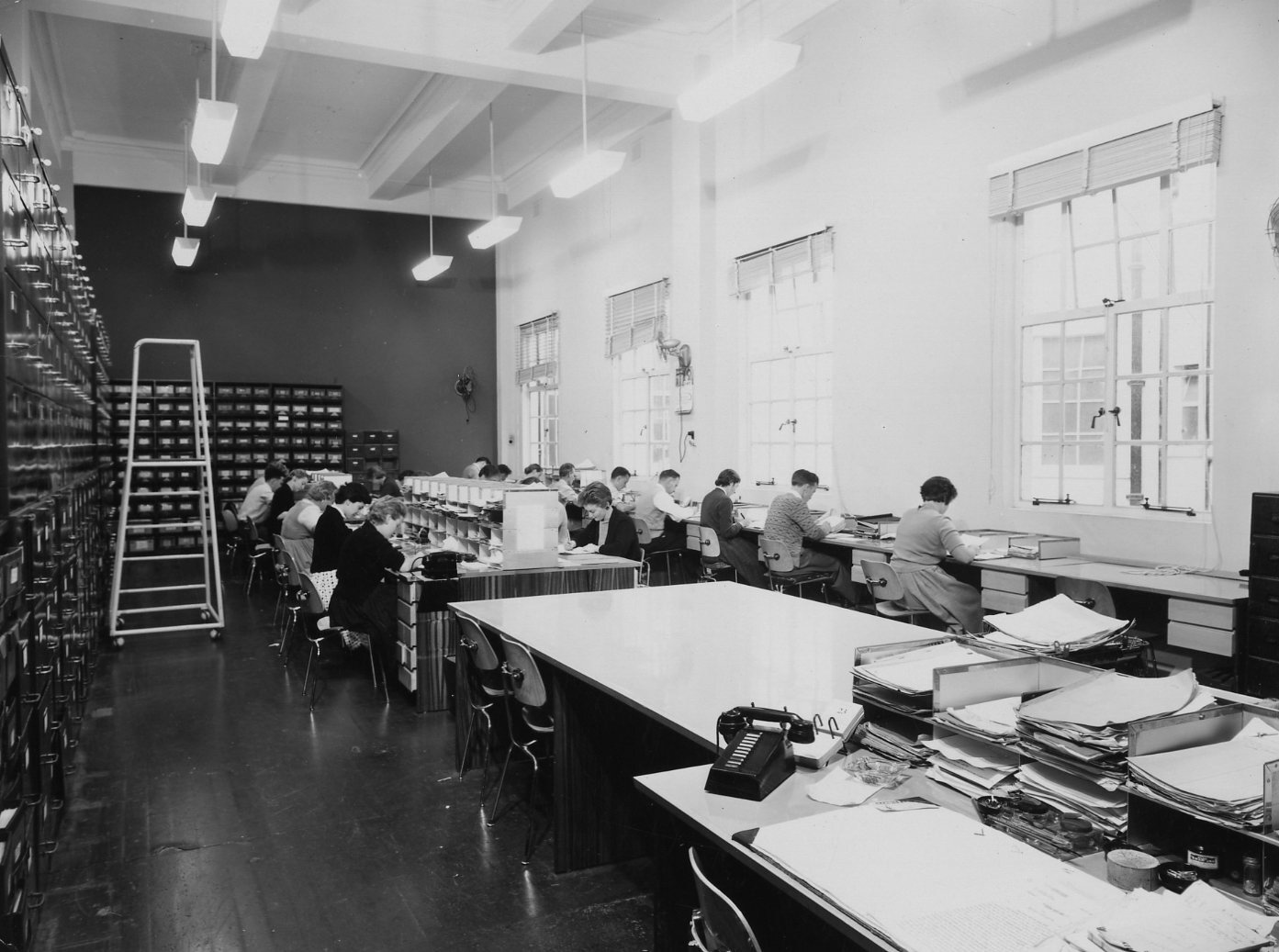 Central Records Section - City Hall - 1957