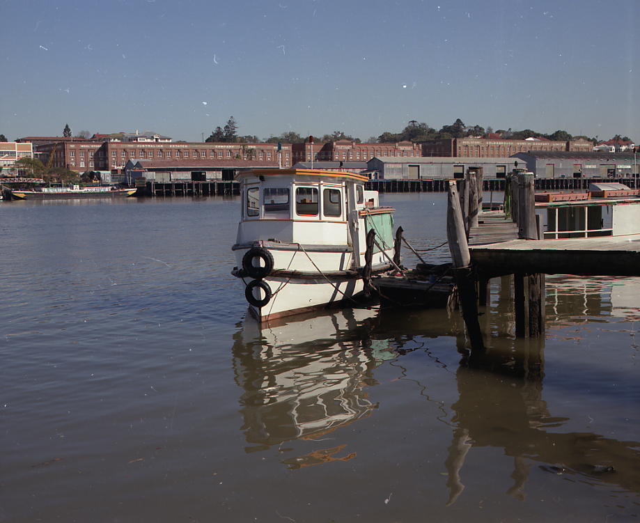 Cross River Ferry Moored at Hawthorne Terminal - 1984