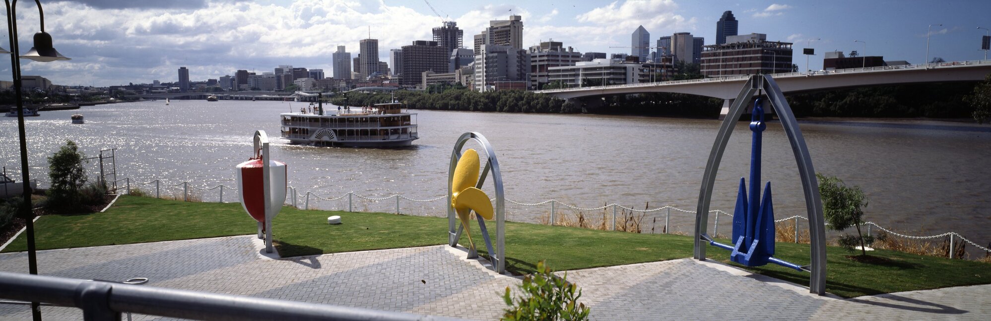 Art Work in Kangaroo Point Cliffs Park - 1993