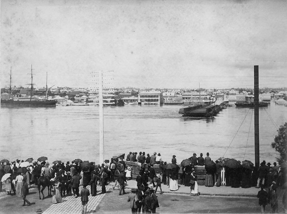 Victoria Bridge - Destroyed by Flood - 1893