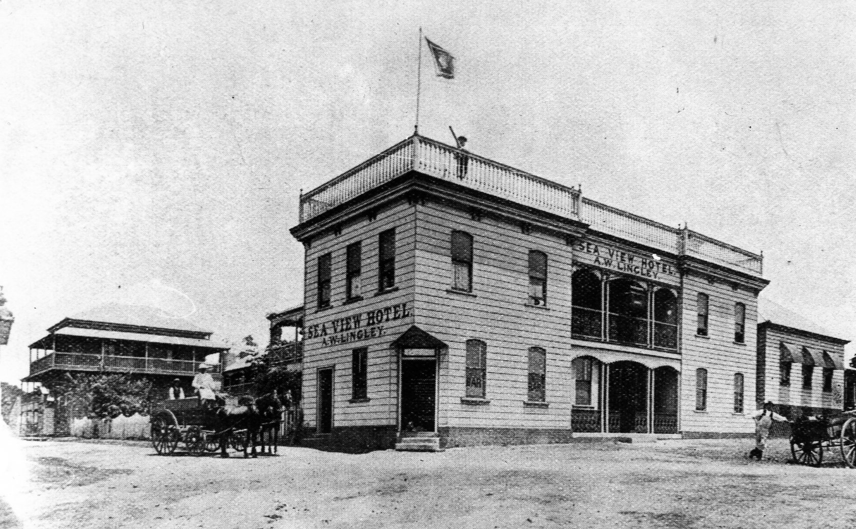 Sea View Hotel and Dining Room - Shorncliffe - 1885
