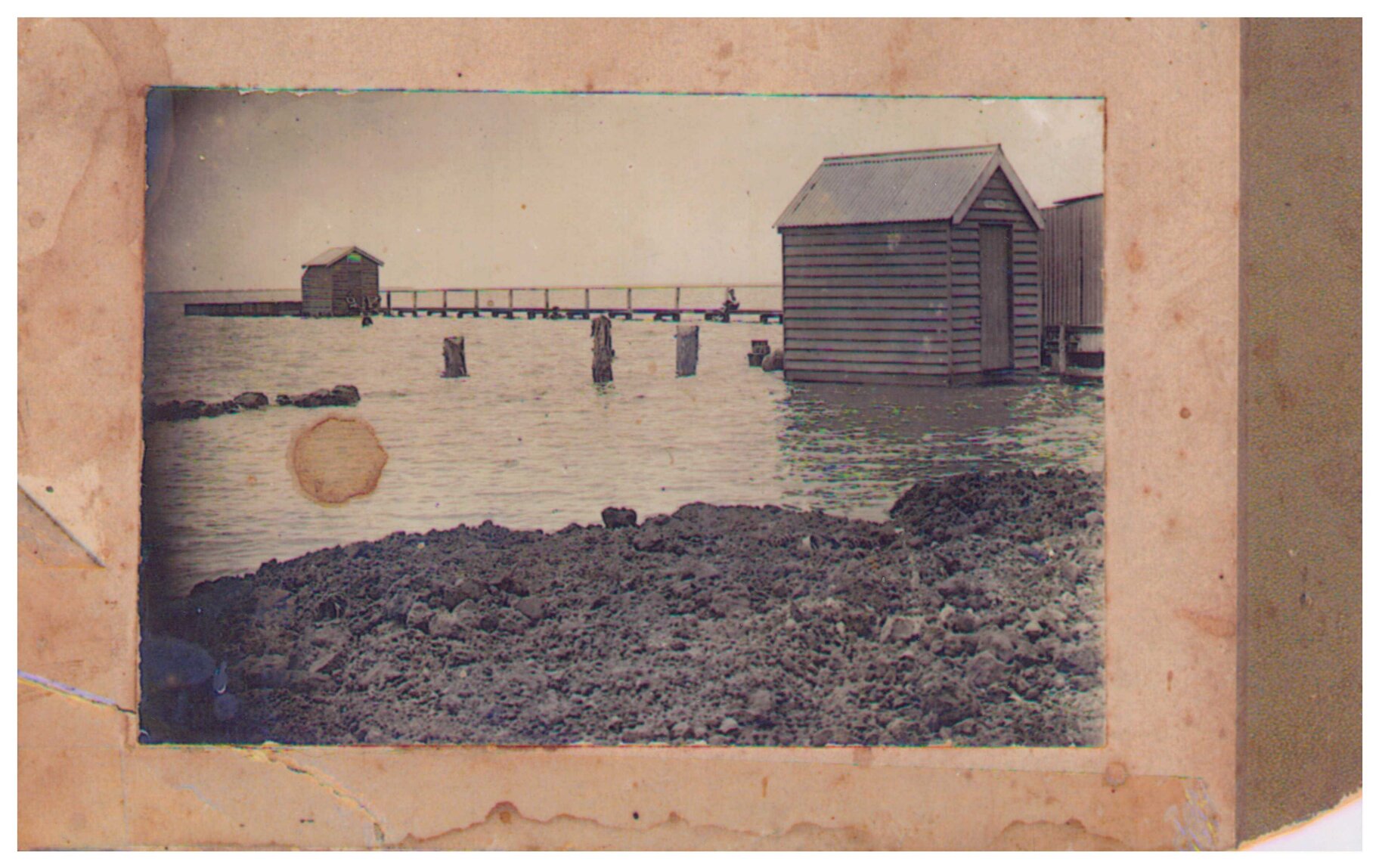 Bathing boxes, Wynnum - c.1910