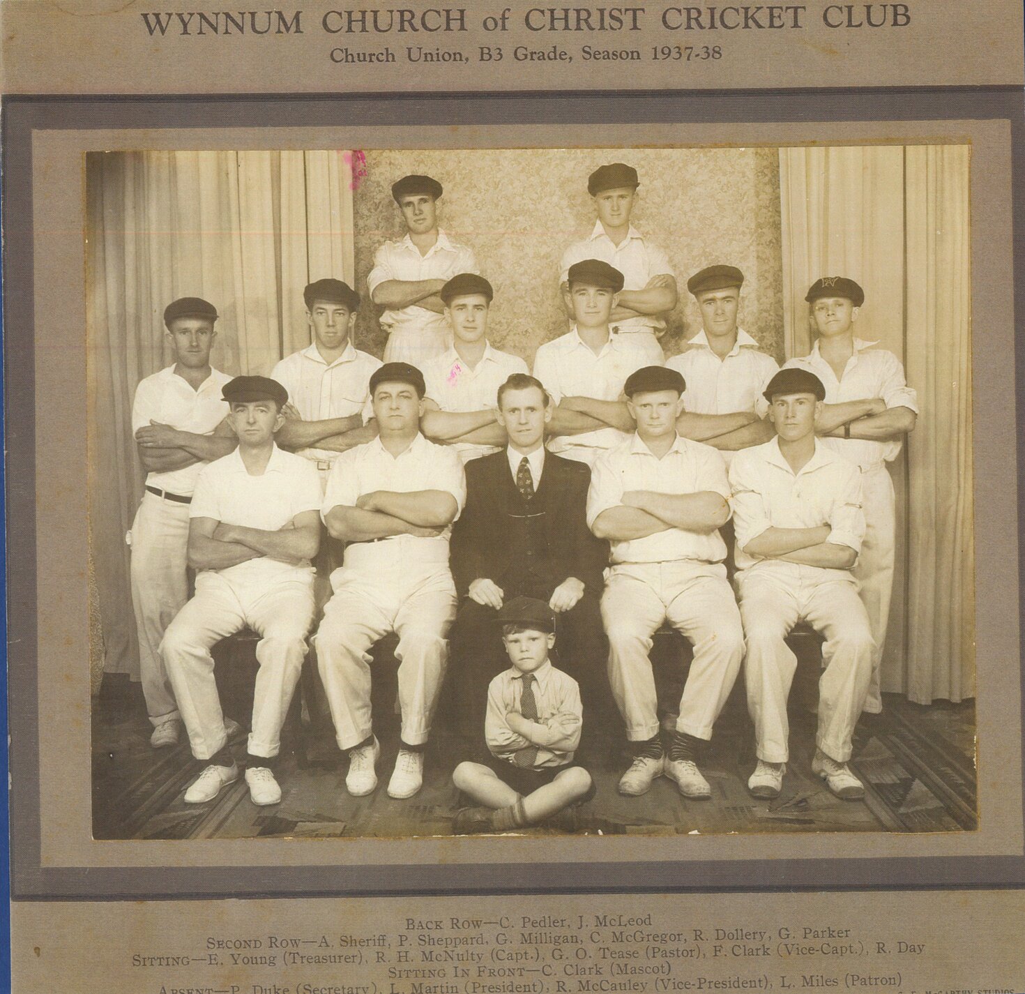 Wynnum Church of Christ Cricket Club, 1938