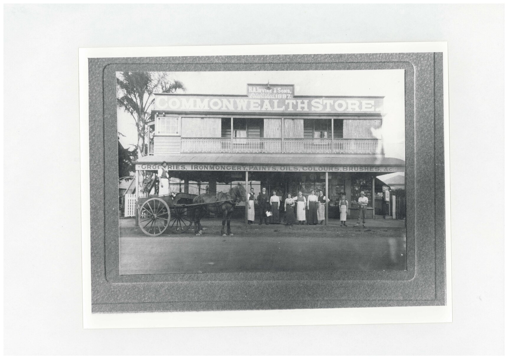 Irvine's Commonwealth Store, Bay Terrace, Wynnum - c.1915