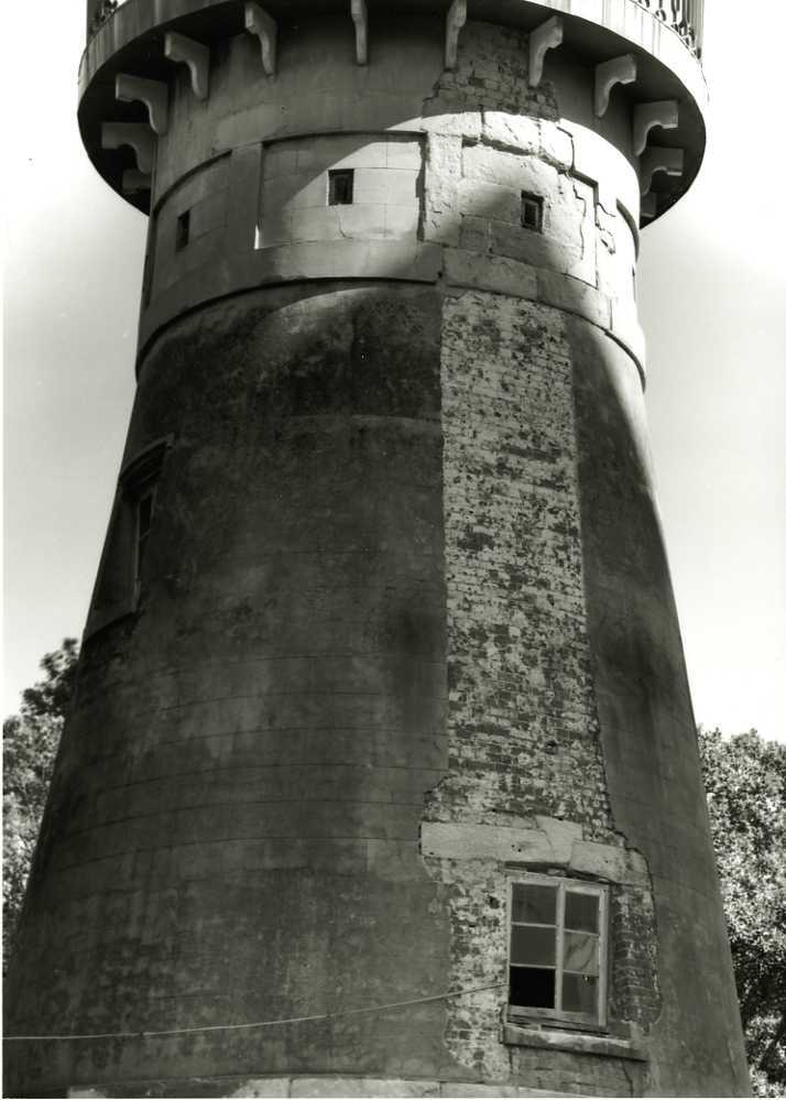 Windmill Tower during Restoration work 1988