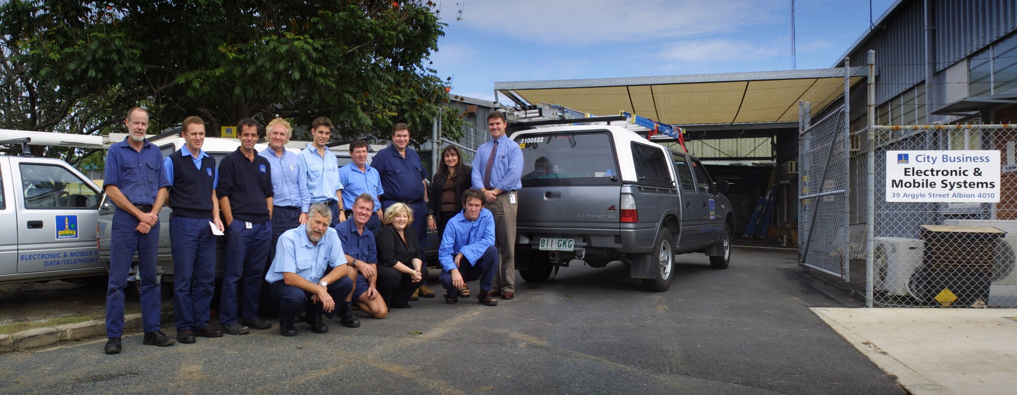 Brisbane City Council Electronic and Mobile Systems Staff at Argyle Street Depot - Albion.