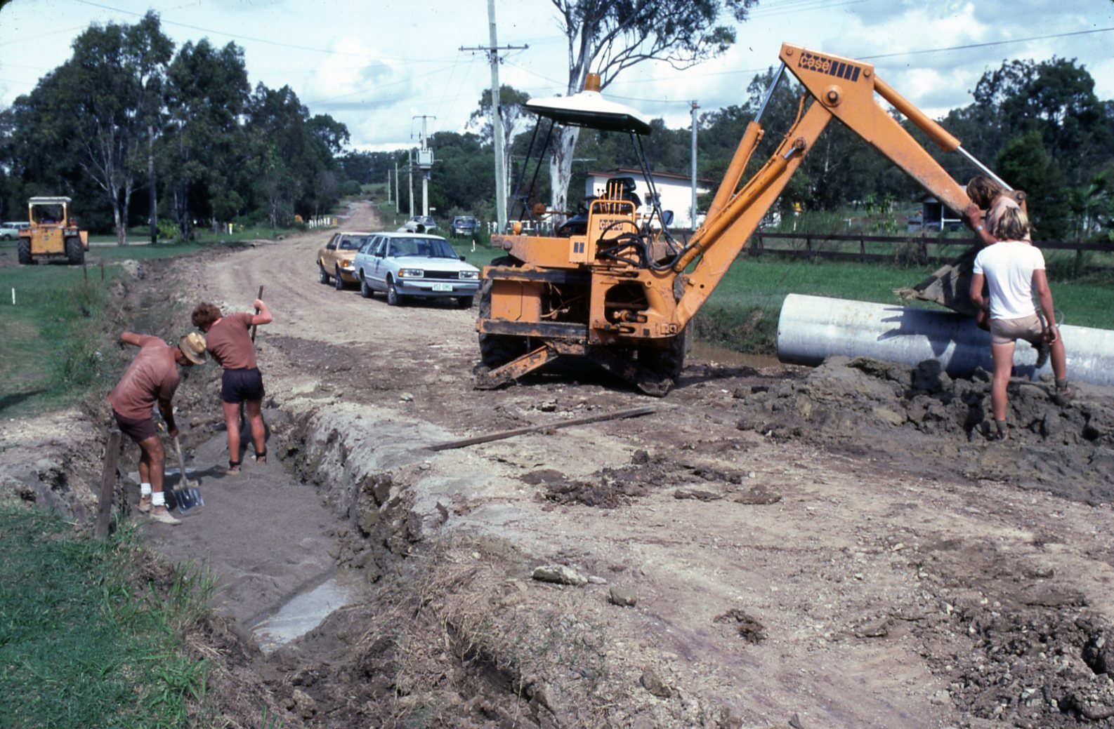 Kerb and Channel Construction along Idonia Street Bridgeman Downs c.1983