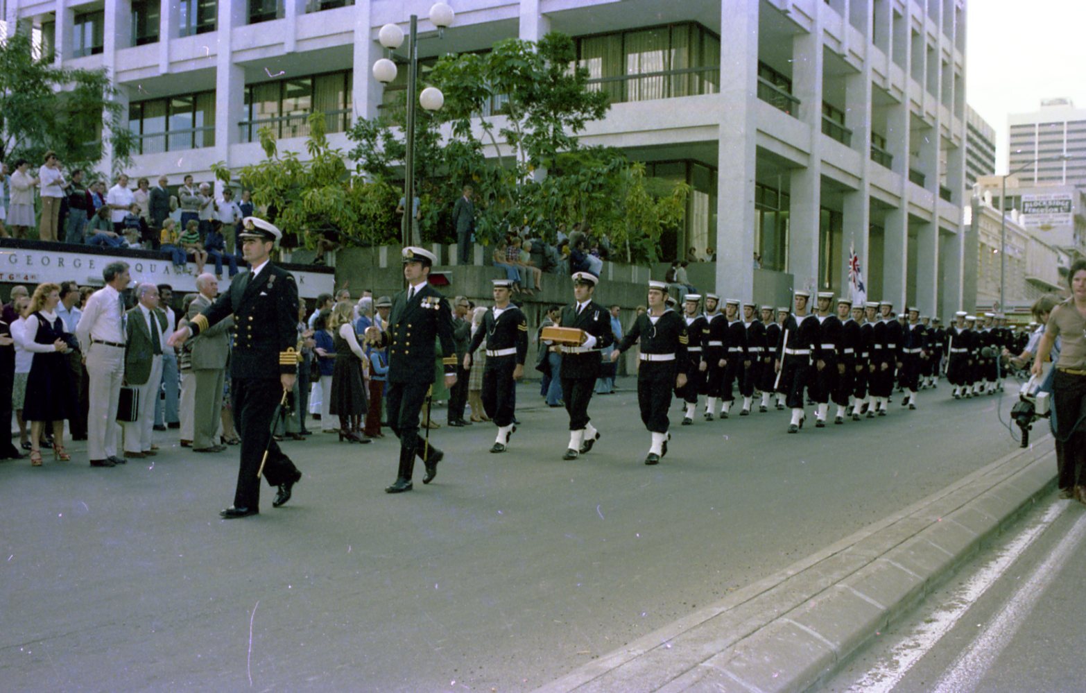  Freedom of the City to Naval Squadron - King George Square. 1979
