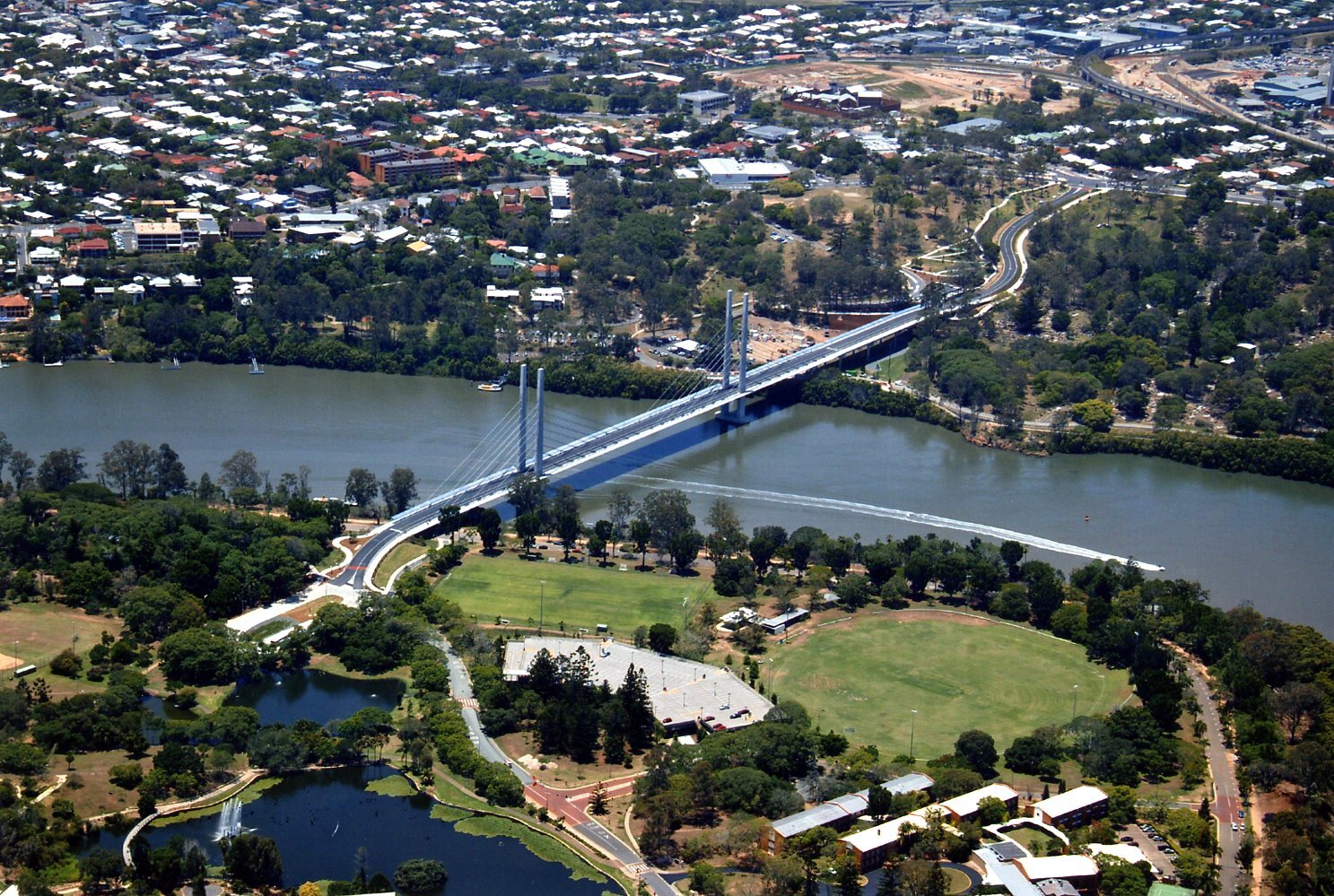 Aerial View of Eleanor Schonell Bridge - 2006
