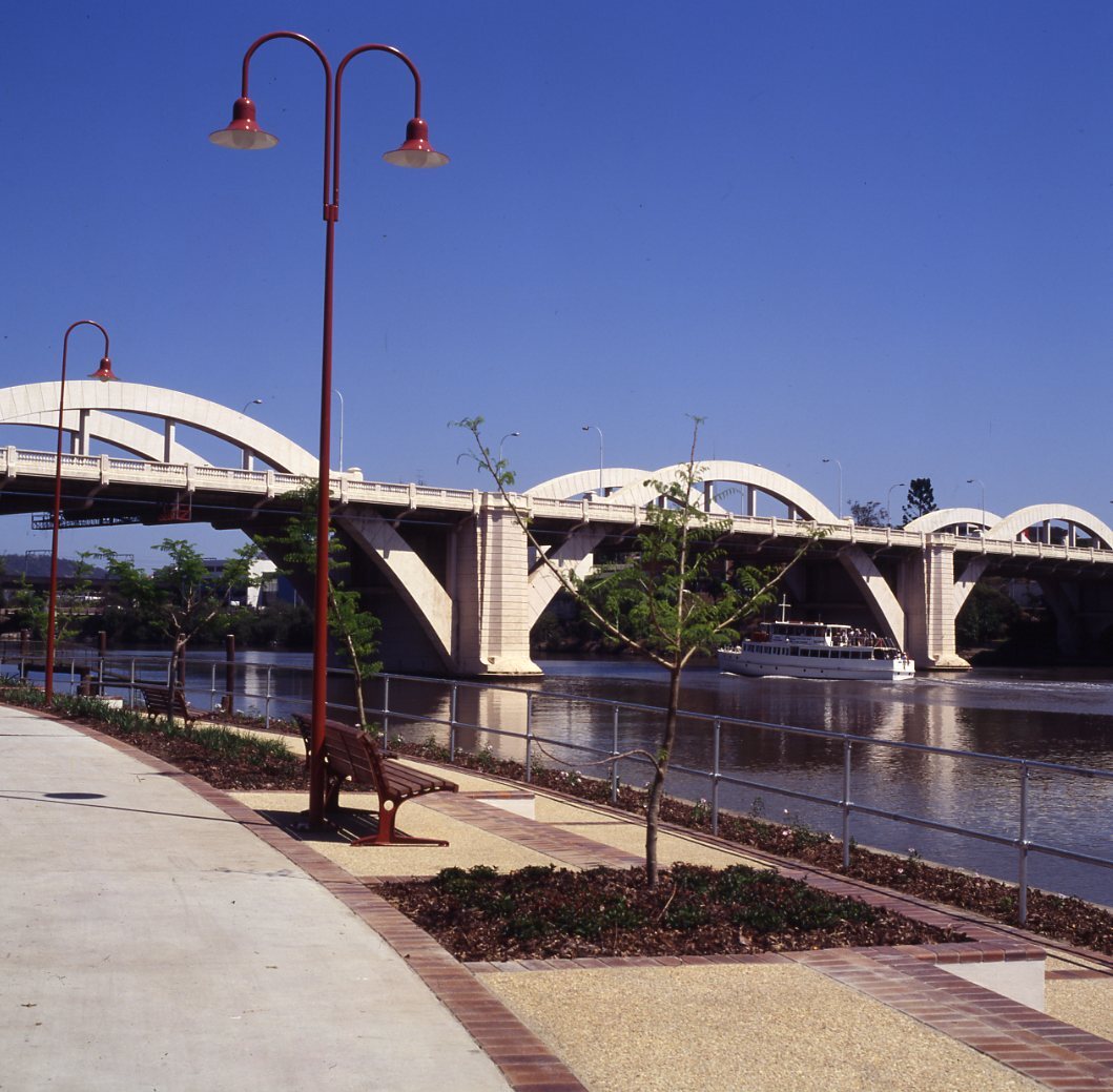 William Jolly Bridge from Kurilpa Park - South Brisbane- 1995