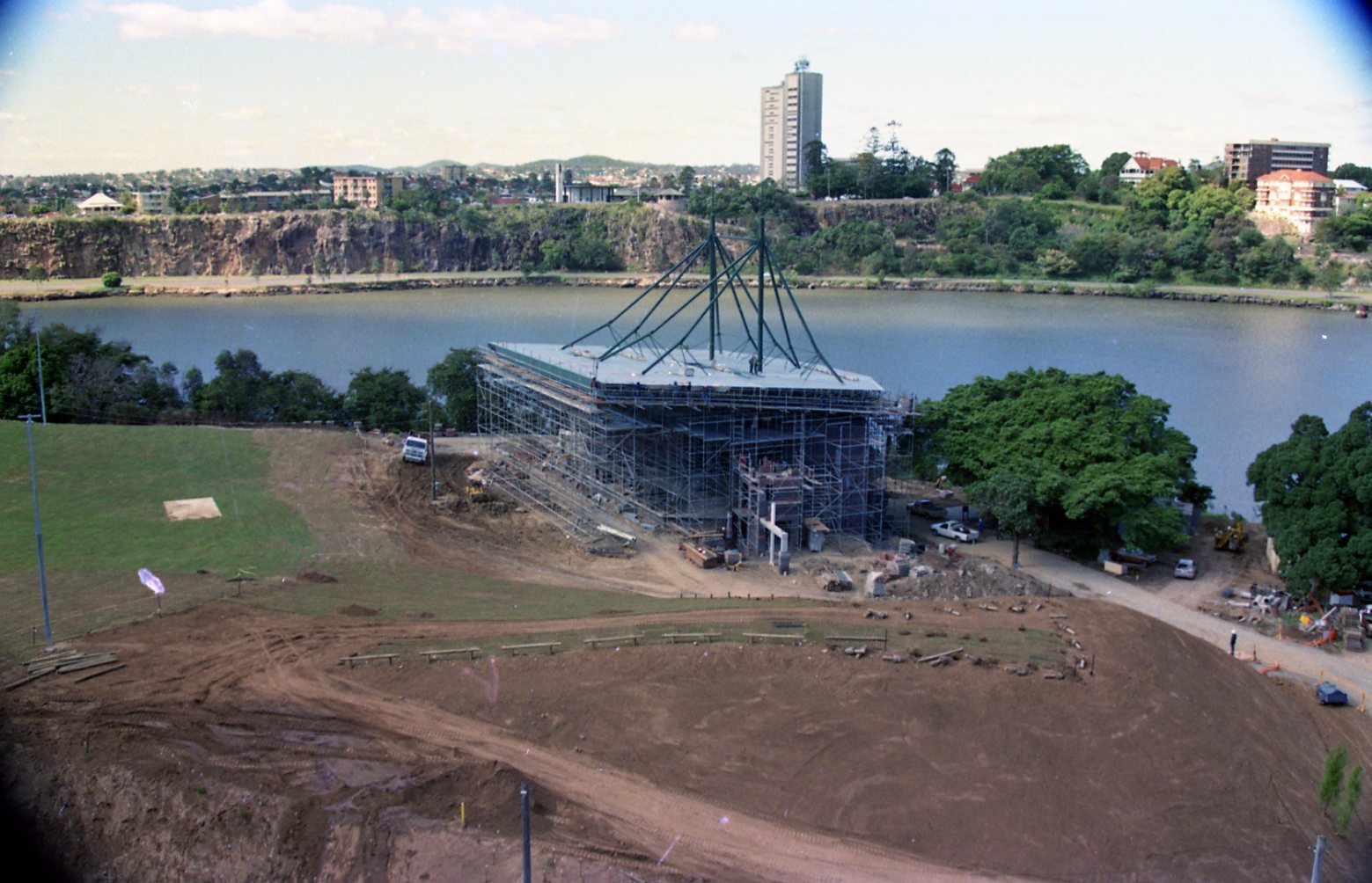 City Botanic Garden New Sound Shell - Construction of Sound Shell.